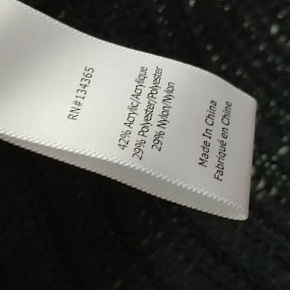 Andrea Jovine Black Knit Open Cardigan Sweater L - Picture 8 of 14